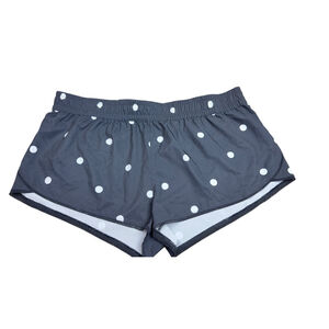 Women's Unbranded Shorts Size XL Black and White Polka Dot